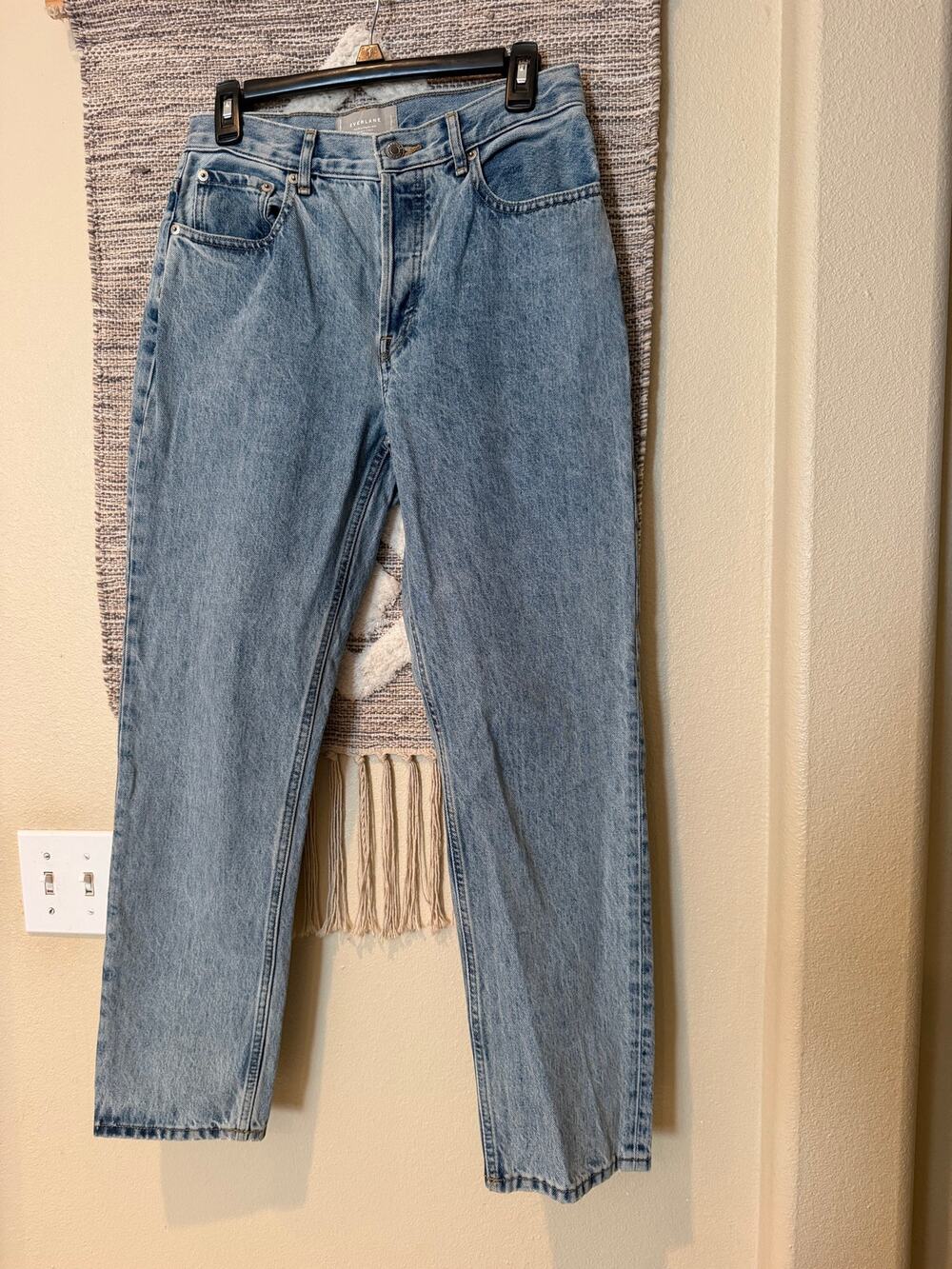 Everlane The ’90s Cheeky Jean Organic Cotton Light Wash Straight Leg Women 28